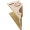 Ekena Millwork 12"W x 12"D x 24"H Wide Scroll Rough Cedar Woodgrain TimberThane Corbel, Primed Tan CORUR12X12X24SCRRCPR - alternate 6